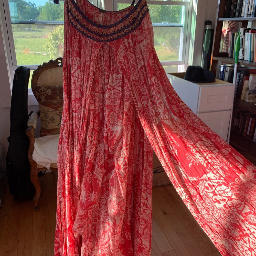 Free people red maxi dress